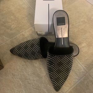 Dolce Vita Studded Black Leather Elvah Mule 9